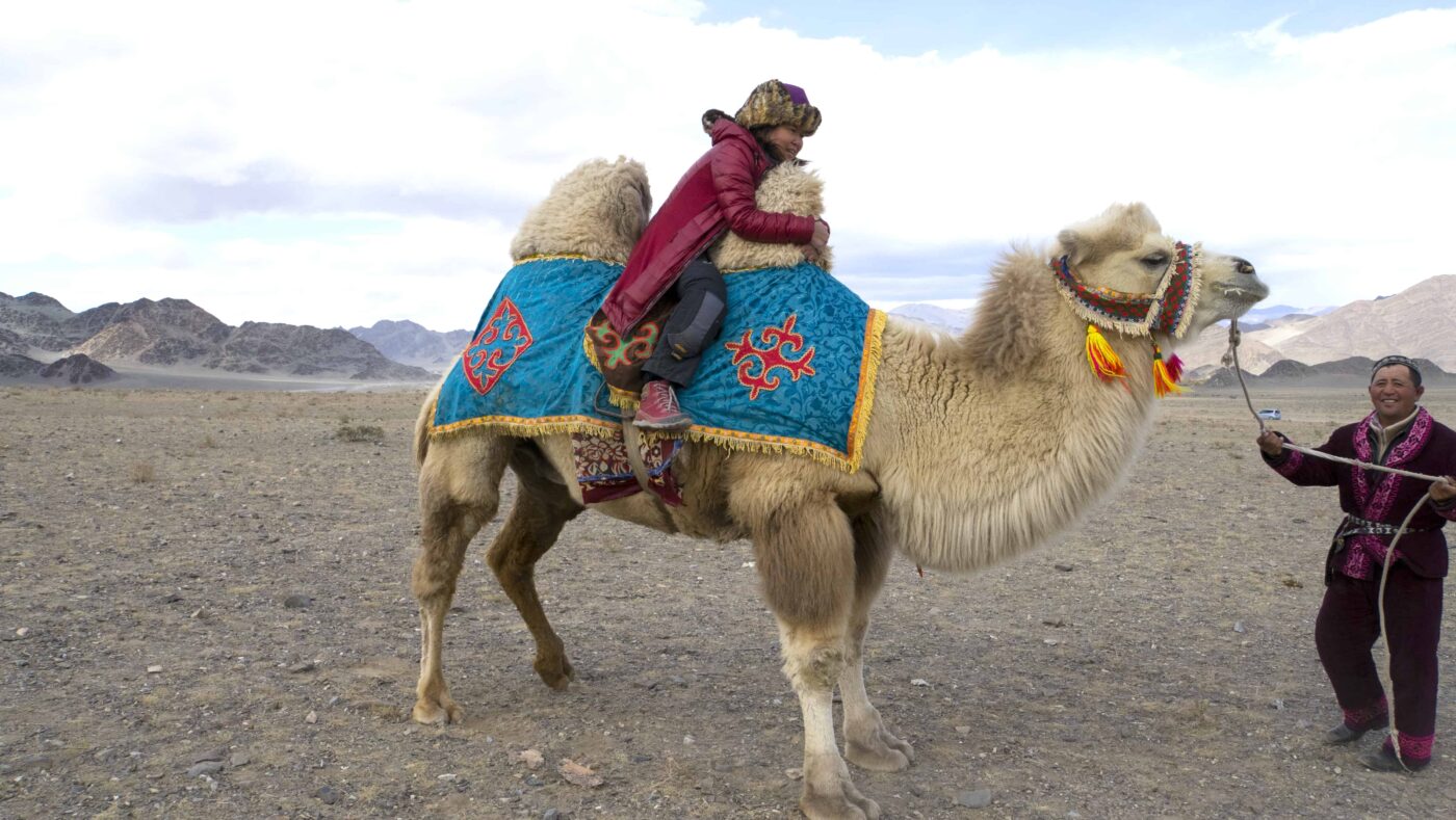 Dr Zenaidy Castri in CAMEL RIDE Mongolia 2