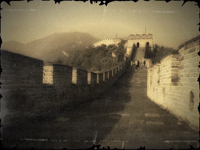 SEPIA PHOTOGRAPHY of great wall of china ART for Chinese Investor 3